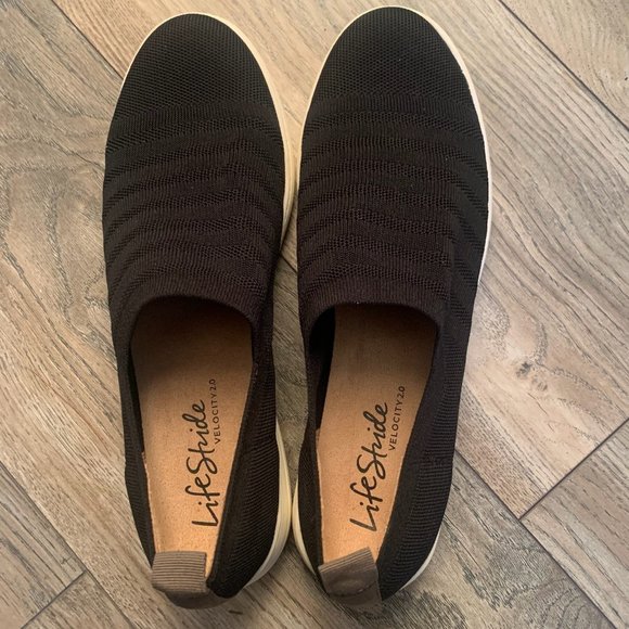 NEW LIFE STRIDE ENERGY NET WOMEN'S CUSHIONED SLIP ON SHOES BLACK 11M‎ - Picture 11 of 13